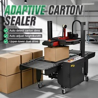 Scelleuse de cartons automatique F30, machine à sceller les cartons avec entraînement par le haut et le bas, scelleuse de boîtes, toute nouvelle version améliorée