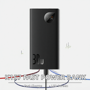 10000mAh 30W Fast <b>Charging</b> Power Bank Portable Charger Type-C <b>Micro</b> <b>USB</b> <b>for</b> Outdoor Travel - Product Image 2