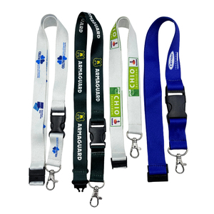 Custom Sublimation Printed Polyester Lanyards | Durable Event Exhibition Badge Lanyards Customizable Dog Clips Lobster Clasps