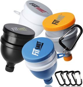 <b>Protein</b> Powder Funnel Supplement Funnel with Keychain 2 in 1 120ml <b>Bottle</b> With Pill Box - Product Image 4