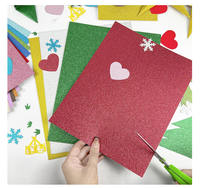 Papier carton pailleté 250 g/m² épaisseur Luxe Premium DIY A4 Handmade différents modèles Emballage Sparkle couleurs mélangées Papier carton pailleté
