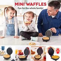 Machine à petit-déjeuner électrique multifonctionnelle, plaque antiadhésive pour gaufres, sandwichs, crêpes, pain, gâteaux, pour un usage quotidien à la maison