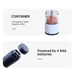 Battery Operated <b>Pepper</b> With LED Light Automatic Salt Mill Adjustable Coarseness Easy One Hand Use - Product Image 4