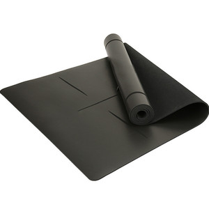 Personnalisé L'alignement En Relief Premium Noir En Caoutchouc Naturel <span class=keywords><strong>Pilates</strong></span> <span class=keywords><strong>Écologique</strong></span> <span class=keywords><strong>Tapis</strong></span> De Yoga D'UNITÉ CENTRALE - Product Image 2