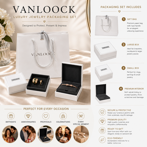 Luxury White Jewelry <strong>Box</strong> with Soft Velvet Interior, Elegant Gift Presentation, Eco-Friendly Sustainable Materials - Product Image 4
