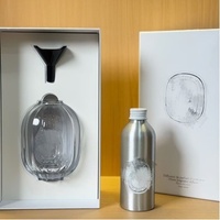 DPTYQ 2025 – Coffret diffuseur de parfum d'ambiance en verre avec bâtonnets en rotin, sans flamme, sans alcool, aromathérapie, durée 180 jours