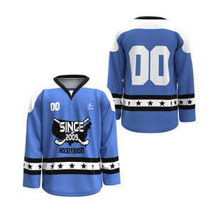 Maillot de hockey sur glace d'équipe de haute qualité impression numérique vêtements d'équipe personnalisés séchage rapide respirant unisexe adulte Logo personnalisé - Product Image 2