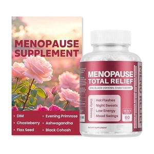 10-in-1 Natural Ingredients Adult Menopause Total Relief <strong>Hot</strong> <strong>Flashes</strong> Night Sweats Mood Swings Dietary Support <strong>Supplement</strong> - Product Image 1