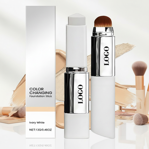 0728 Premium Korean Beauty Dual-purpose <b>Foundation</b> Stick Built-in Brush Providing Lightweight Hydrating and Crease-proof - Product Image 3
