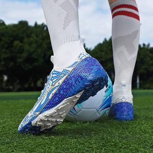 Scarpe da <span class=keywords><strong>Calcio</strong></span> FG Primaverili con Tomaia in PVC e Fodera in Rete, Modello Alto per Allenamento su Erba Sintetica, per Uomini, Donne e Adulti - Product Image 2