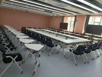 Roues mobiles de bureau de bureau d'école de formation pliable commerciale de haute qualité pour le fabricant de Table de formation de conférence Guangdong