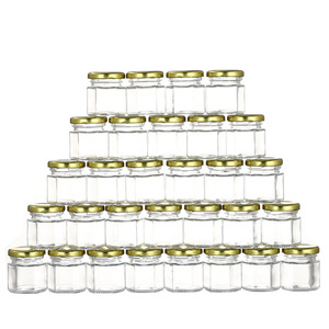 Bottiglietta in <span class=keywords><strong>Vetro</strong></span> per Miele da 45ml 75ml 100ml con Tappo, Contenitore per Bomboniere e Piccoli Regali - Product Image 6