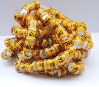 Accessoires Pigeon Anneau de pied circulaire en plastique Canard Oie Oiseau Pigeon 8mm * 11mm Anneaux de pied numériques Outil d'entraînement