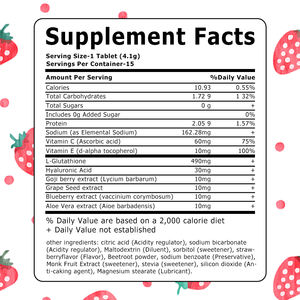 טבליות קולגן תוססות במחיר סיטונאי עם תמצית אלוורה, תומכות בהבהרת העור ומקדמות צמיחת שיער בריאה - Product Image 2