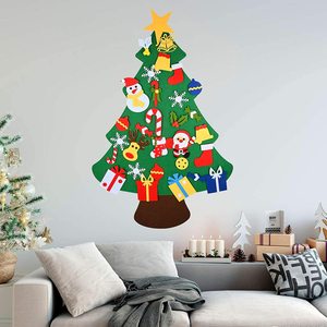 Árbol de Navidad de Fieltro DAMAI para Manualidades con Pegatinas para Niños, Decoración Navideña para el Hogar, Adornos Navideños para Regalos de Navidad y Año Nuevo - Product Image 4