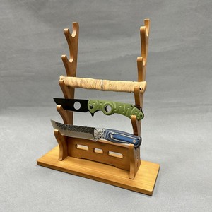 Giá để dao gỗ óc chó màu sắc thẩm mỹ, dùng cho dao nhà bếp, dao ngoài trời, giá để dao chuyên nghiệp, giá trưng bày dao di động - Product Image 5