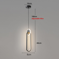 Lampe à anneau LED Seeky, nouveau design, luminaire suspendu circulaire, lampe suspendue pour chambre à coucher