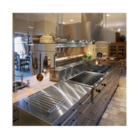 Armoire de cuisine en acier inoxydable tiroir de placard RTA pour la maison cuisine garde-manger de stockage modulaire armoire de cuisine en acier inoxydable