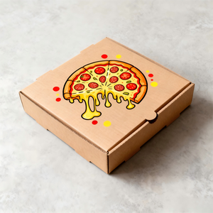 एकीकृत प्लेटों के साथ सभी आकार के पिज्जा बॉक्स के कस्टम निर्माता, भंडारण कंटेनर में परिवर्तित - Product Image 3