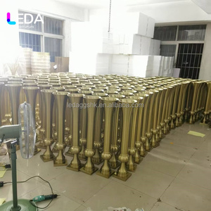 LEDA Hot <b>Tall</b> Gold Metal Flower Stand Wedding Centerpiece Flower Vase for Wedding Events Decor - Product Image 6