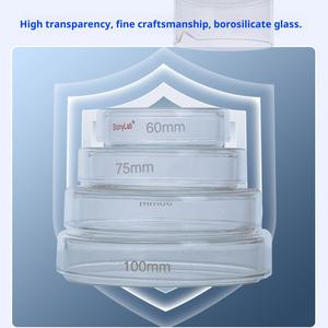 Placa De <span class=keywords><strong>Petri</strong></span> De Vidro Placa De <span class=keywords><strong>Petri</strong></span> Bacteriana De Célula Espessada Resistente A Alta Temperatura Utensílios De Laboratório Experimento Biológico - Product Image 5