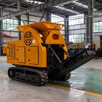 Mini concasseur à mâchoires mobile sur chenilles hydraulique brise-pierre équipement de concassage de pierre broyeur de ciment