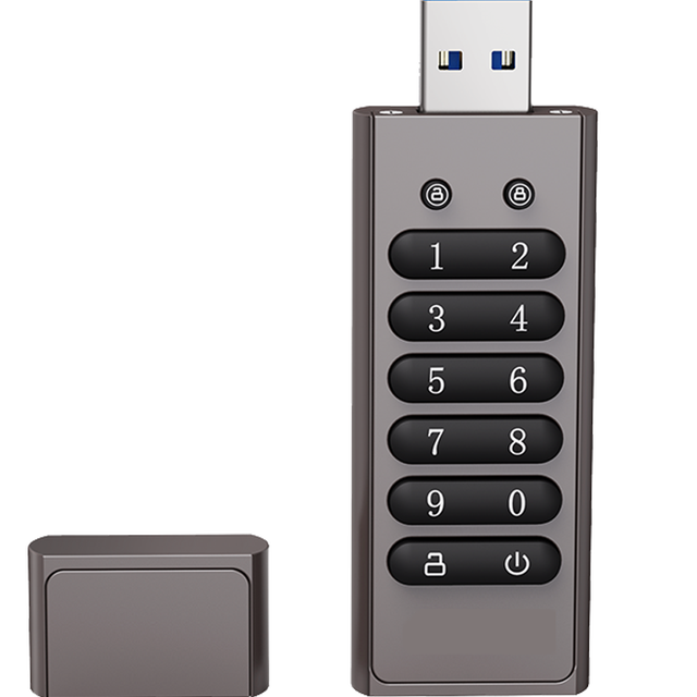 Encryption Password USB Flash Drive Customized Zinc Alloy USB3.0 Protect Files USB Flash Disk