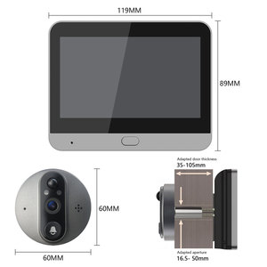 Meilleures ventes - Sonnette de <span class=keywords><strong>porte</strong></span> intelligente avec vision nocturne personnalisée, caméra WIFI, sonnette vidéo Tuya, PST-DB06T - Product Image 3