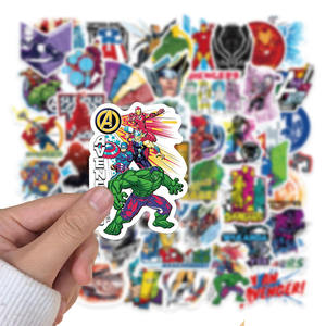 Autocollant de dessin animé Marvel Cool Iron Bat <span class=keywords><strong>Spider</strong></span> <span class=keywords><strong>Man</strong></span> Waterproof Durable Cartoon <span class=keywords><strong>Sticker</strong></span> Phone Case Cup Bagages Decoration - Product Image 3