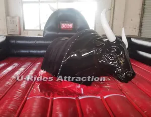 Carnival Amusement Rides Wholesale Commercial Kids Inflatable Double Mechanical Rodeo Bull Outdoor Games Double Mechanical Bull