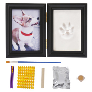 Cadre en bois massif pour empreintes <span class=keywords><strong>de</strong></span> pattes d'animaux, à faire soi-même avec argile, pour empreintes <span class=keywords><strong>de</strong></span> chien ou <span class=keywords><strong>de</strong></span> <span class=keywords><strong>chat</strong></span>, cadeau commémoratif, ornement - Vente chaude - Product Image 2