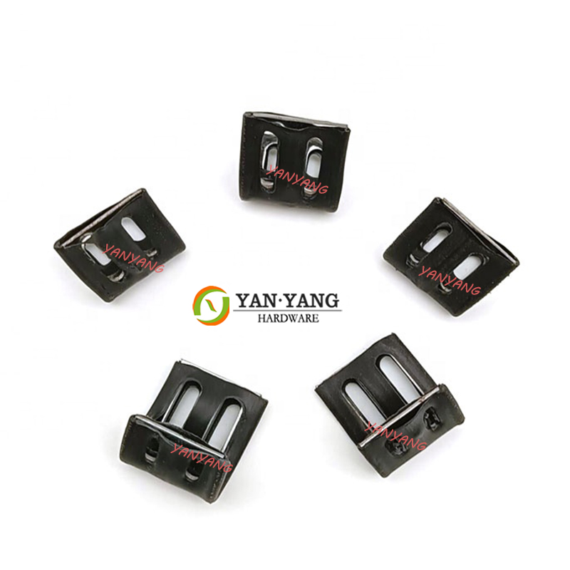 Застежка для мебели Yanyang, полная пластиковая крышка, четыре отверстия, черные мебельные аксессуары, прочные зигзагообразные Пружинные зажимы для дивана