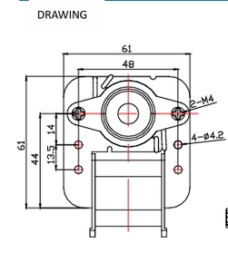 พัดลมระบายความร้อนแบบครอสโ<span class=keywords><strong>ฟ</strong></span>ลว์ Yjf48 Yjf61 พร้อมมอเตอร์แบบเสาเงาโครง C สำหรับตู้เย็นแบบไม่ต้องละลายน้ำแข็ง ขายส่ง - Product Image 3