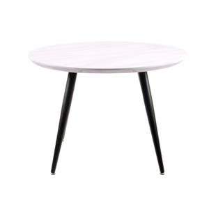 Muestra gratis de muebles para el hogar económico mesa de comedor redonda de madera MDF moderna de lujo con patas de Metal - Product Image 2