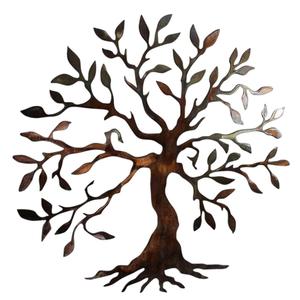 GOLDEN & WHITE SMALL LEAF TREE <b>WALL</b> <b>ART</b> - Product Image 3