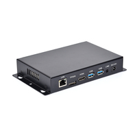 Mini Linux DDR4 de alta velocidad Ram 128G Rs232 Rs485 PC integrada Android Mini PC sin ventilador