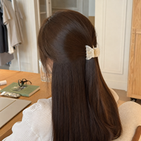 Pince à cheveux en acétate Ume de 6,5 cm avec logo personnalisé, maintien moyen à fort, cadeau personnalisé pour femme, accessoires capillaires