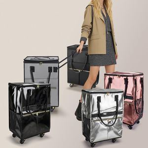 Chariot de transport pliable et utilitaire pour activités de plein air, pique-nique, camping, pêche, shopping, sac fourre-tout pliable en polyester - Product Image 6