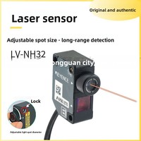 Sensor Óptico Digital KEYENCE, Sensor Láser con Punto de Luz Ajustable y Detección de Larga Distancia LV-NH32