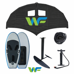 Ensemble de planche à pagaie gonflable à hydrofoil pour le surf en eau vive transfrontalier, aile à vent non motorisé<span class=keywords><strong>e</strong></span>, ensemble de ski nautique en trois parties, toile - Product Image 6
