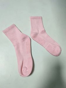 Pink Non-Slip Women's Leg <b>Warmers</b> Knitted Cotton Breathable <b>Ankle</b> Length Solid Color Medium Thickness for Daily Gym Pilates Use - Product Image 4
