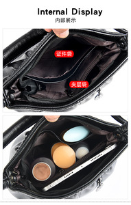 Wholesales Luxury Handbags for Women Fashion Top Quality Bags PU Leather <b>Totes</b> Handbags Designer Handbags Messenger - Product Image 6