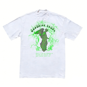 เสื้อยืดแบรนด์ผู้ชาย รุ่น 220 กรัม เสื้อยืดผู้ชายไซส์ใหญ่ พิมพ์ลาย ผ้าฝ้ายแท้ แขนสั้น สไตล์ลำลอง - Product Image 5