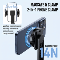 Tongsis Ulanzi TT88 4 in 1, Tripod Ponsel, dan Holder Ponsel Magnetik untuk Vlog dan Siaran Langsung