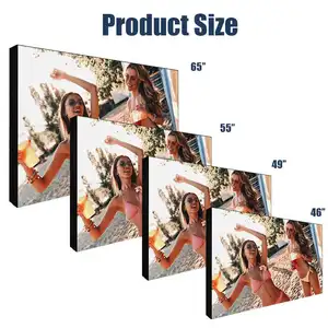 Lcd Advertising Screen Wall 46 49 55 Inch Indoor 4k HD 2x2 3x3 Splicing Screen Advertising Display 3.5mm Narrow Bezel Lcd Video Wall Monitor Player