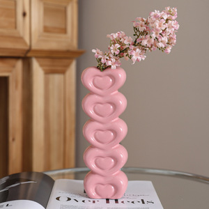 <span class=keywords><strong>Vaso</strong></span> per la Festa degli Insegnanti, <span class=keywords><strong>Vaso</strong></span> a Torre in Ceramica a Forma di <span class=keywords><strong>Cuore</strong></span>, Design Moderno e Semplice, <span class=keywords><strong>Vaso</strong></span> Creativo ad Alto Valore Cromatico, Vendita all'Ingrosso - Product Image 1