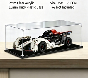 Vitrina de Acrílico Personalizada para 42137 para Coche de Carreras Eléctrico 99X con Capas Transparentes Antipolvo de 3mm/2mm - Product Image 6