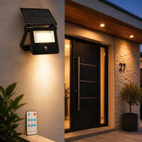 Lampe de sécurité solaire autonome pour jardin, plaque solaire rotative, LED SMD lumineuses, télécommandée, pour allée et aménagement paysager