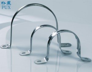 Topfix vendita diretta a caldo placcato in zinco tipo U morsetto a morsetto con due fori a forma di U morsetto a sella doppio foro - Product Image 2