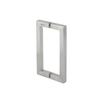 Barre de suspension de serviettes de luxe pour salle de bain, poignée carrée pour porte de douche, levier de tirage en verre